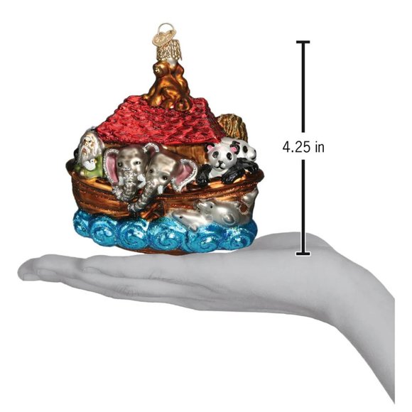 Noah's Ark Christmas Ornament with Keepsake Box | Old World Christmas | NWT - Picture 2 of 5